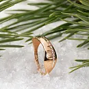 Кольцо из красного золота с фианитами