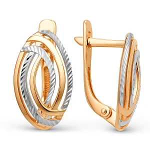 Серьги из красного золота