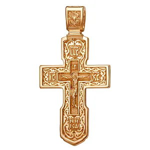 Крест из красного золота