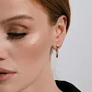 Серьги из красного золота с фианитами