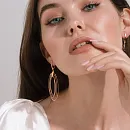 Серьги из красного золота