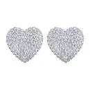 Серьги из красного золота с фианитами