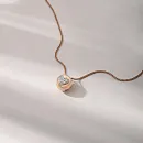 Подвеска из красного золота с фианитами