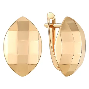 Серьги из красного золота