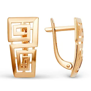 Серьги из красного золота