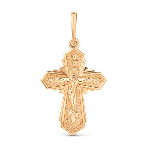 Крест из красного золота