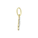 Подвеска из желтого золота с фианитами