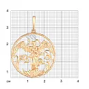 Подвеска из красного золота