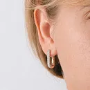 Серьги из красного золота с фианитами