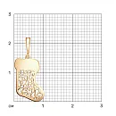 Подвеска из красного золота