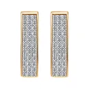 Серьги из красного золота с бриллиантами