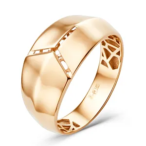 Кольцо из красного золота