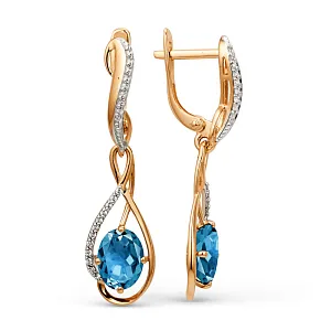 Серьги из красного золота