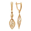 Серьги из красного золота