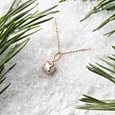 Подвеска из красного золота с фианитами