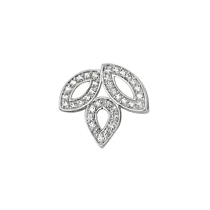 Подвеска из красного золота с фианитами