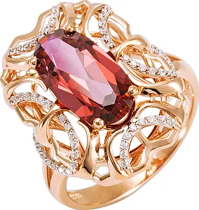 Кольцо из красного золота