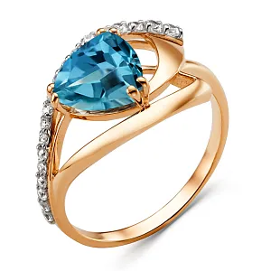 Кольцо из красного золота