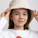 Серьги детские из красного золота с фианитами