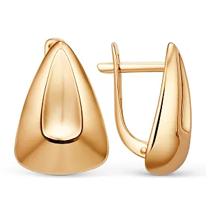 Серьги из красного золота