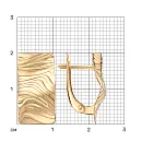 Серьги из красного золота
