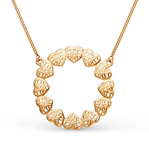 Колье из красного золота