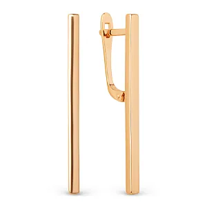 Серьги из красного золота