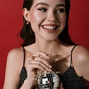 Серьги из красного золота