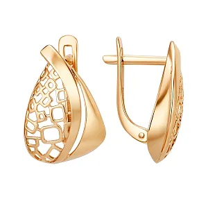 Серьги из красного золота