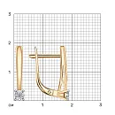 Серьги из красного золота