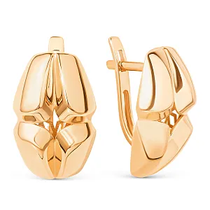 Серьги из красного золота