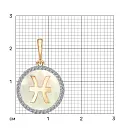 Подвеска из красного золота