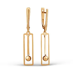 Серьги из красного золота