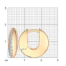 Серьги из красного золота с фианитами