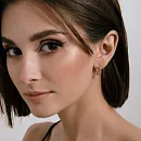 Серьги пусеты из красного золота