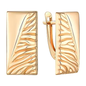 Серьги из красного золота