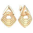 Серьги из красного золота