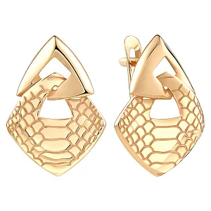 Серьги из красного золота