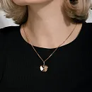 Подвеска из красного золота с фианитами