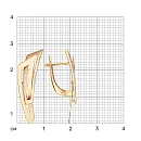 Серьги из красного золота