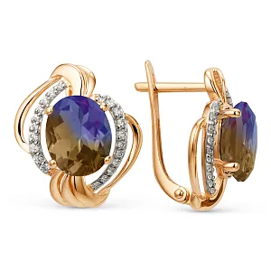 Серьги из красного золота