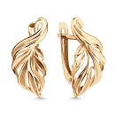 Серьги из красного золота