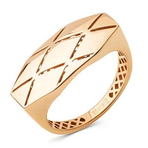 Кольцо из красного золота