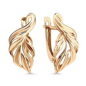 Серьги из красного золота