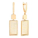 Серьги из красного золота