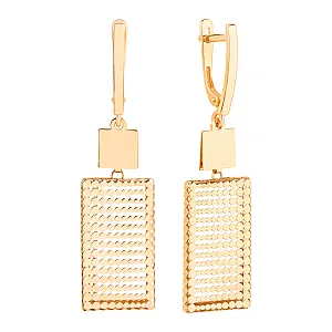 Серьги из красного золота