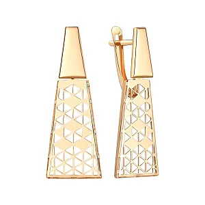 Серьги из красного золота