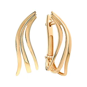 Серьги из красного золота