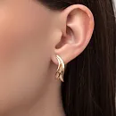 Серьги из красного золота