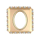 Подвеска из красного золота с фианитами